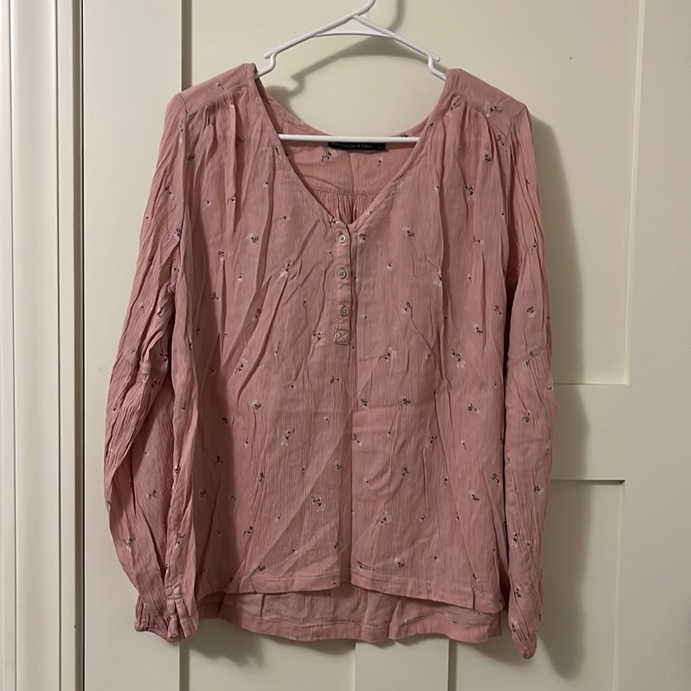 Abercrombie Long Sleeve Floral Shirt